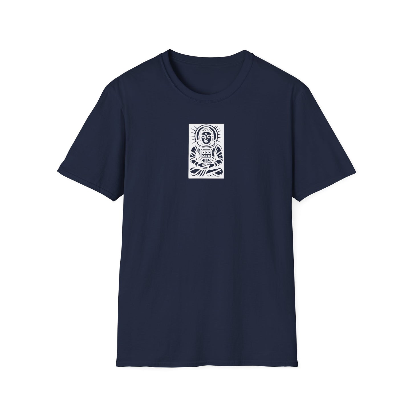 Buddha Astronaut Block Print - T-Shirt