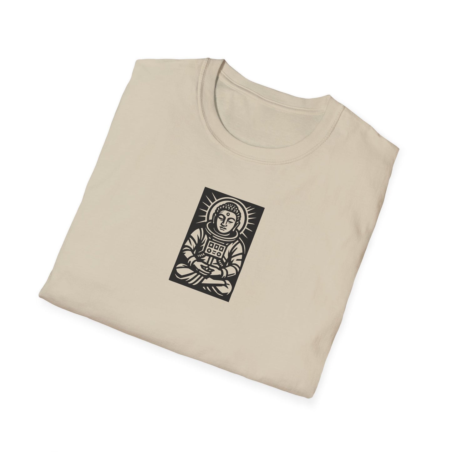 Buddha Astronaut Block Print - T-Shirt