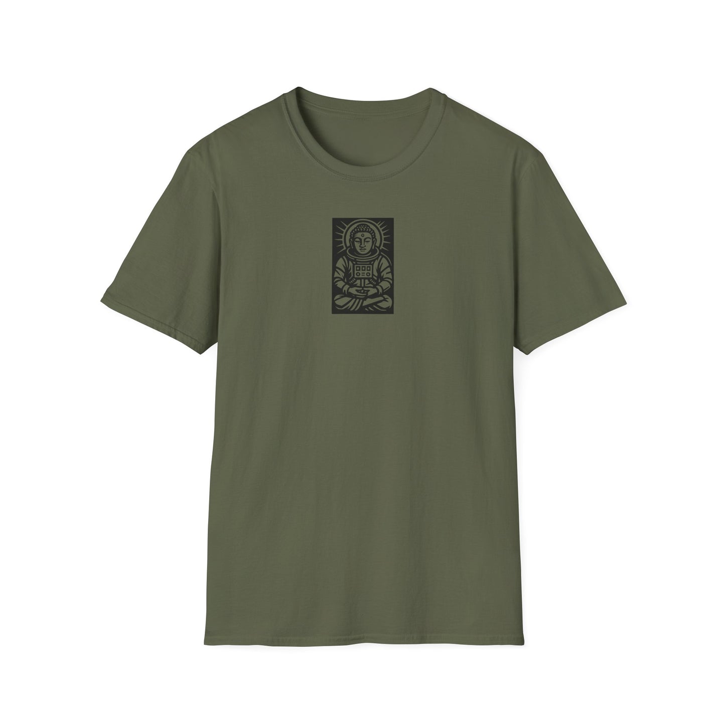 Buddha Astronaut Block Print - T-Shirt