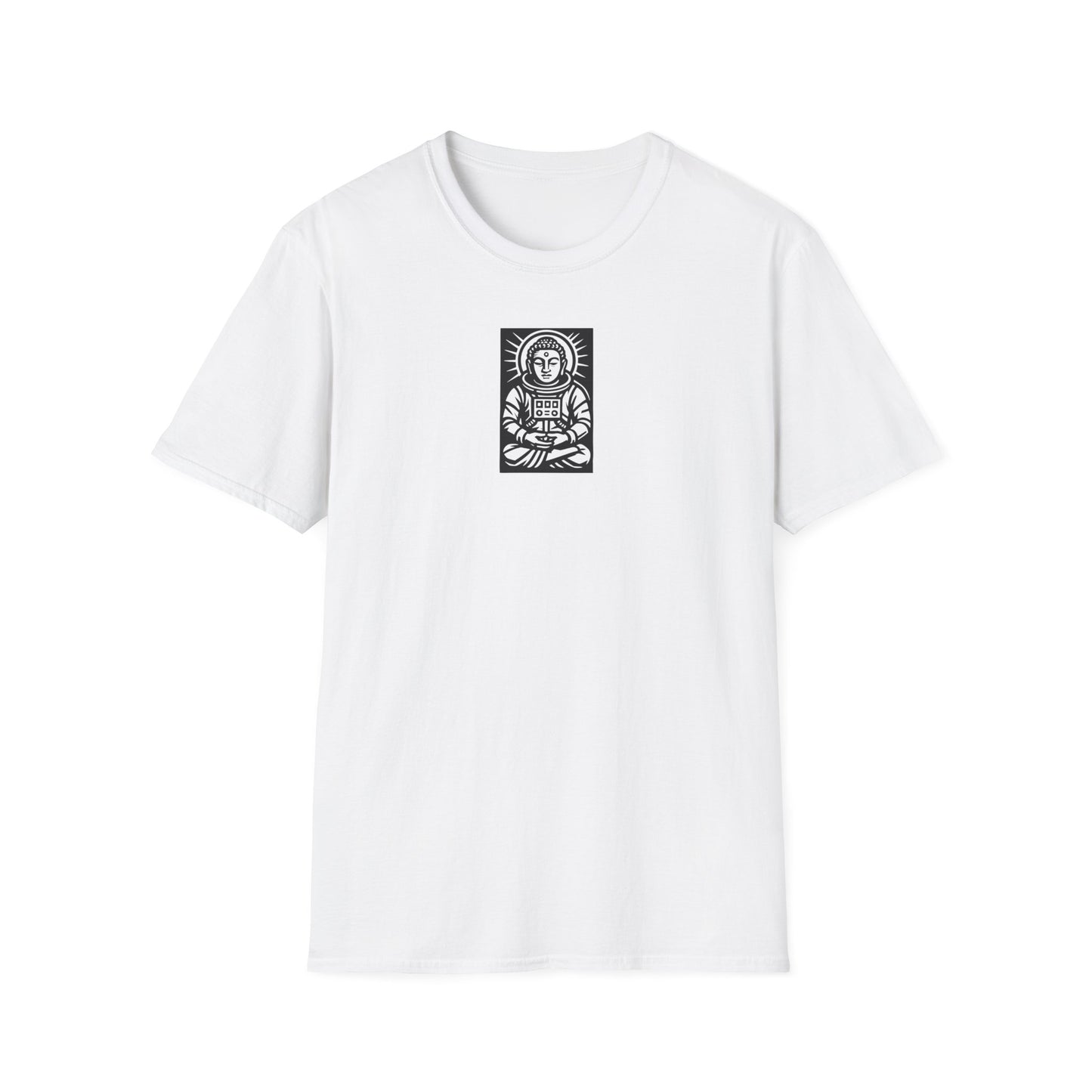 Buddha Astronaut Block Print - T-Shirt