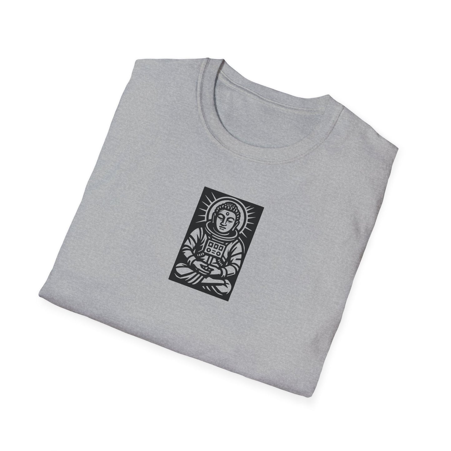 Buddha Astronaut Block Print - T-Shirt