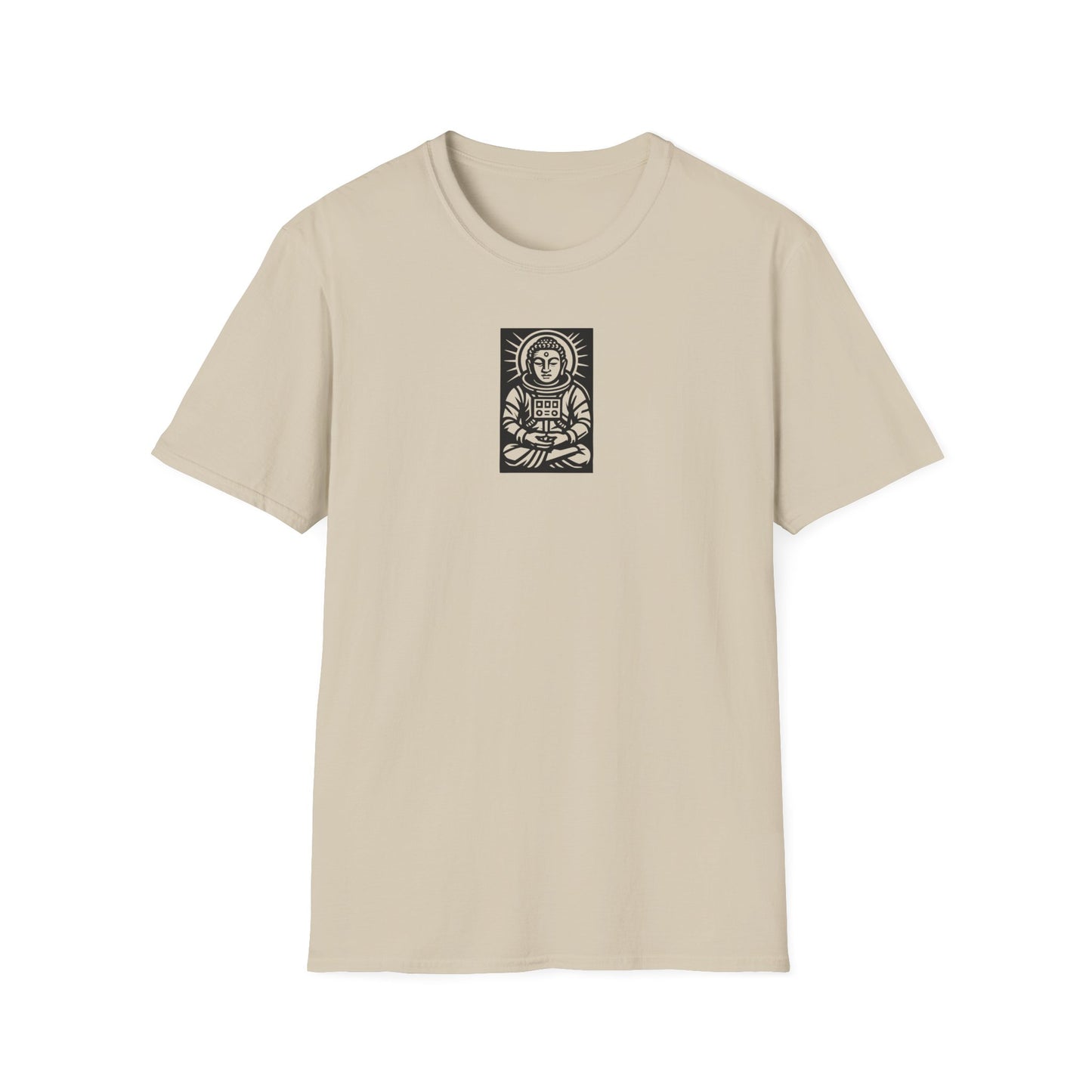 Buddha Astronaut Block Print - T-Shirt