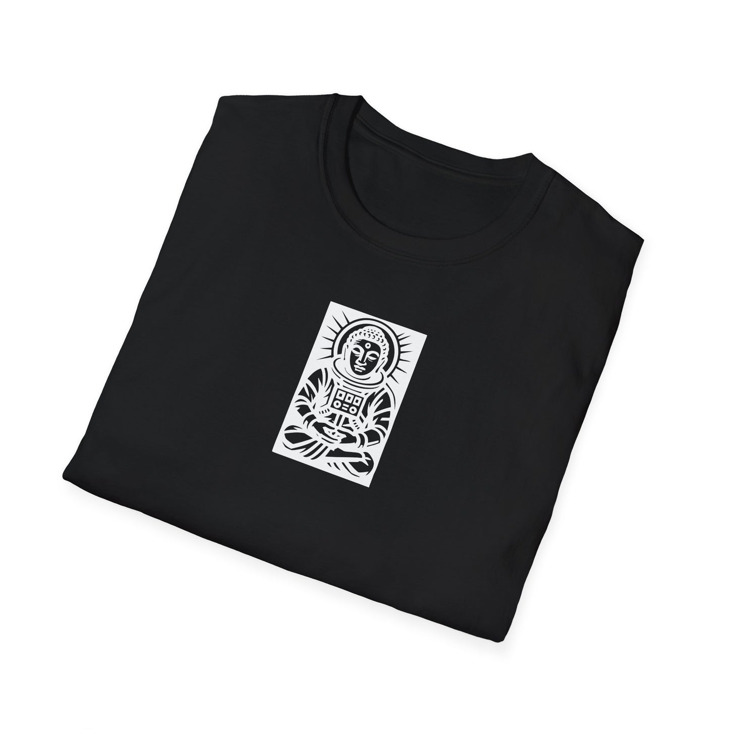 Buddha Astronaut Block Print - T-Shirt