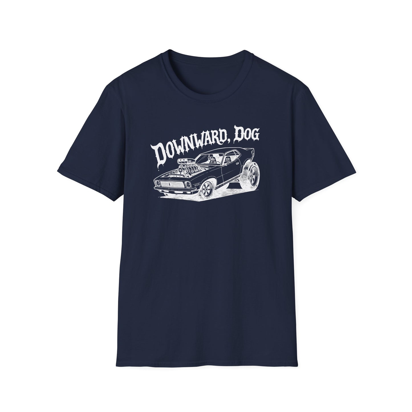 Downward, Dog - Car - T Shirt