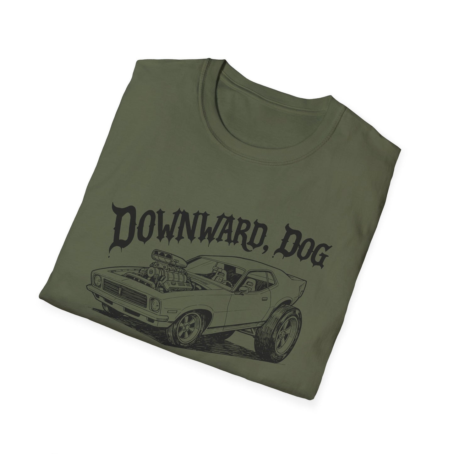 Downward, Dog - Car - T Shirt
