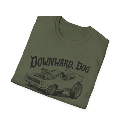 Downward, Dog - Car - T Shirt