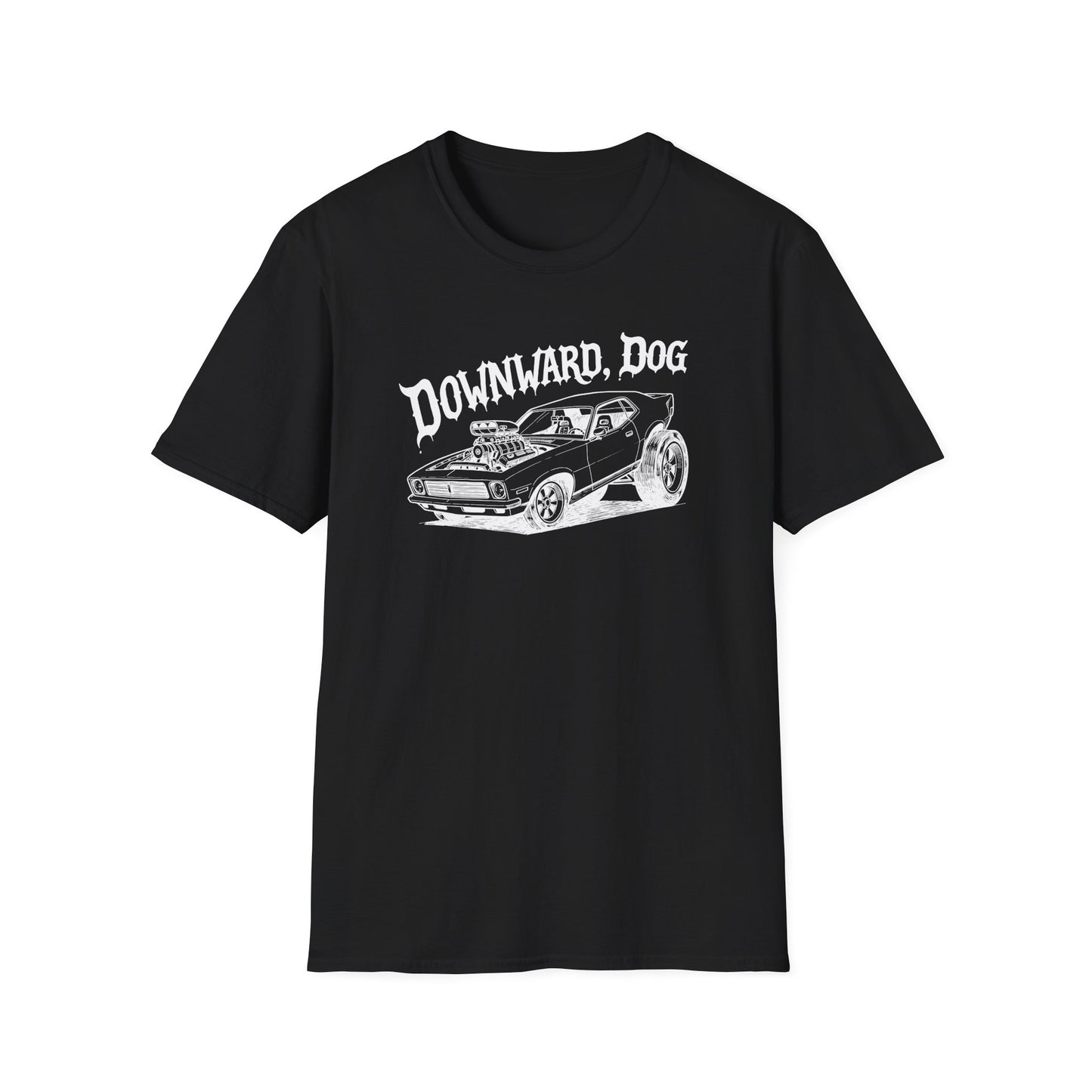 Downward, Dog - Car - T Shirt