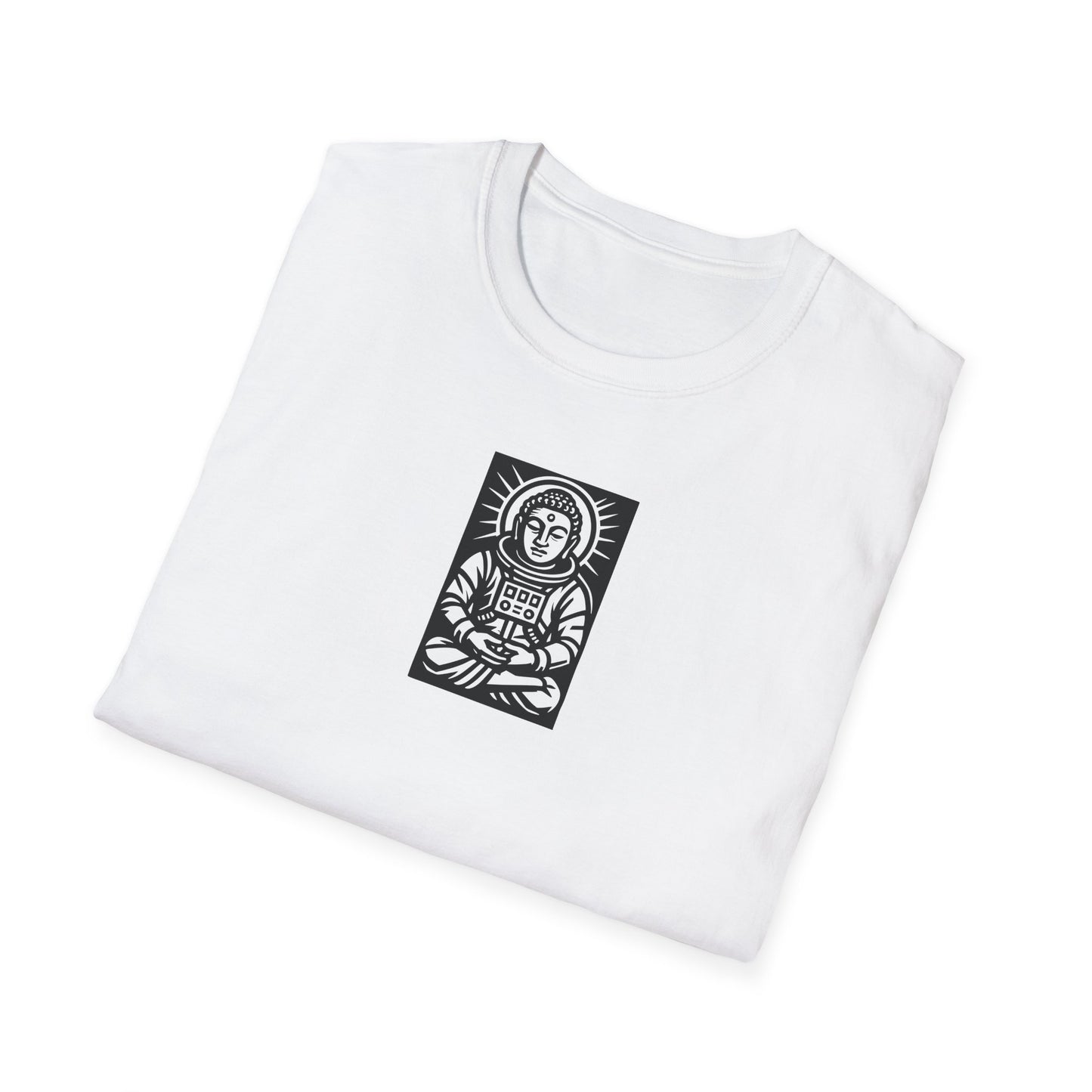 Buddha Astronaut Block Print - T-Shirt