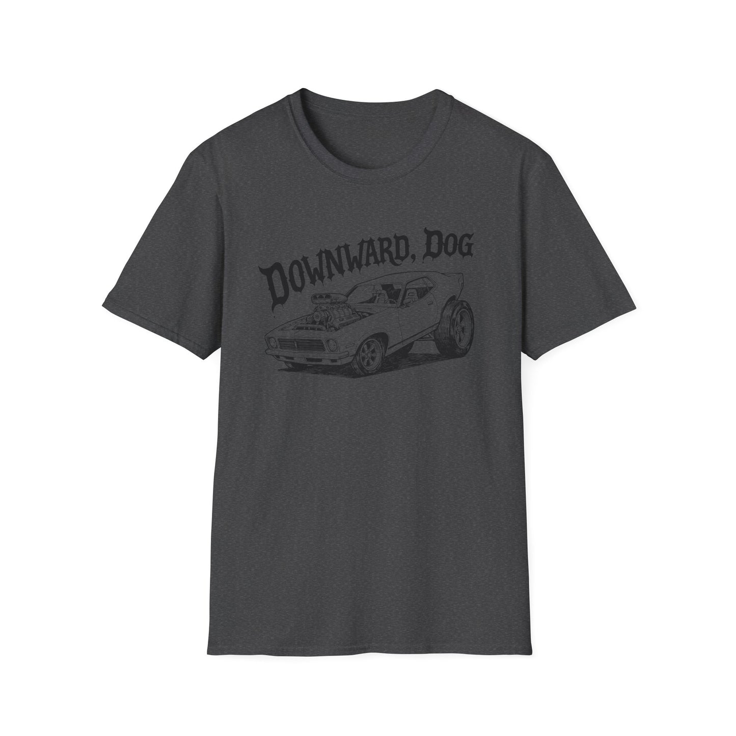 Downward, Dog - Car - T Shirt