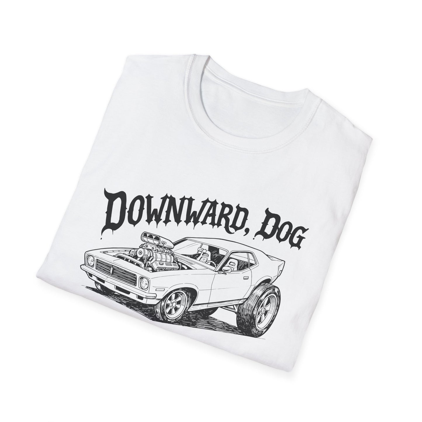 Downward, Dog - Car - T Shirt