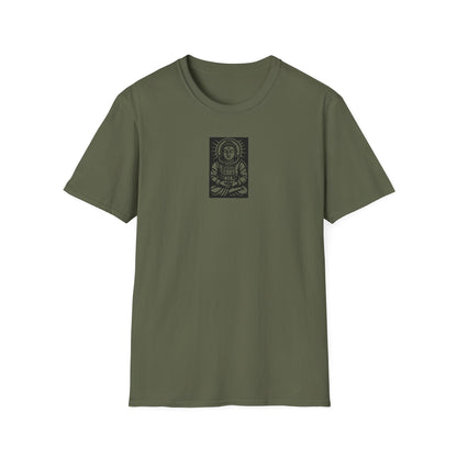 Buddha Astronaut Block Print - T-Shirt