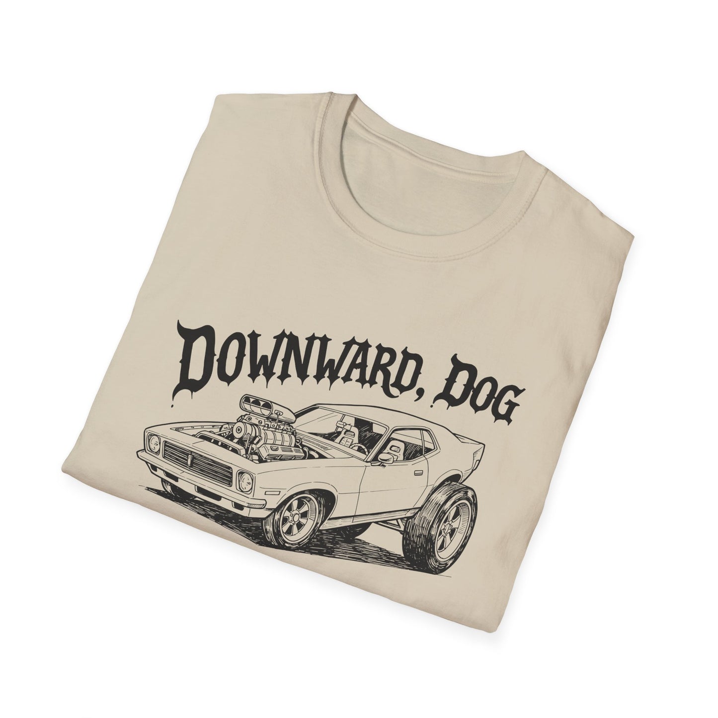 Downward, Dog - Car - T Shirt