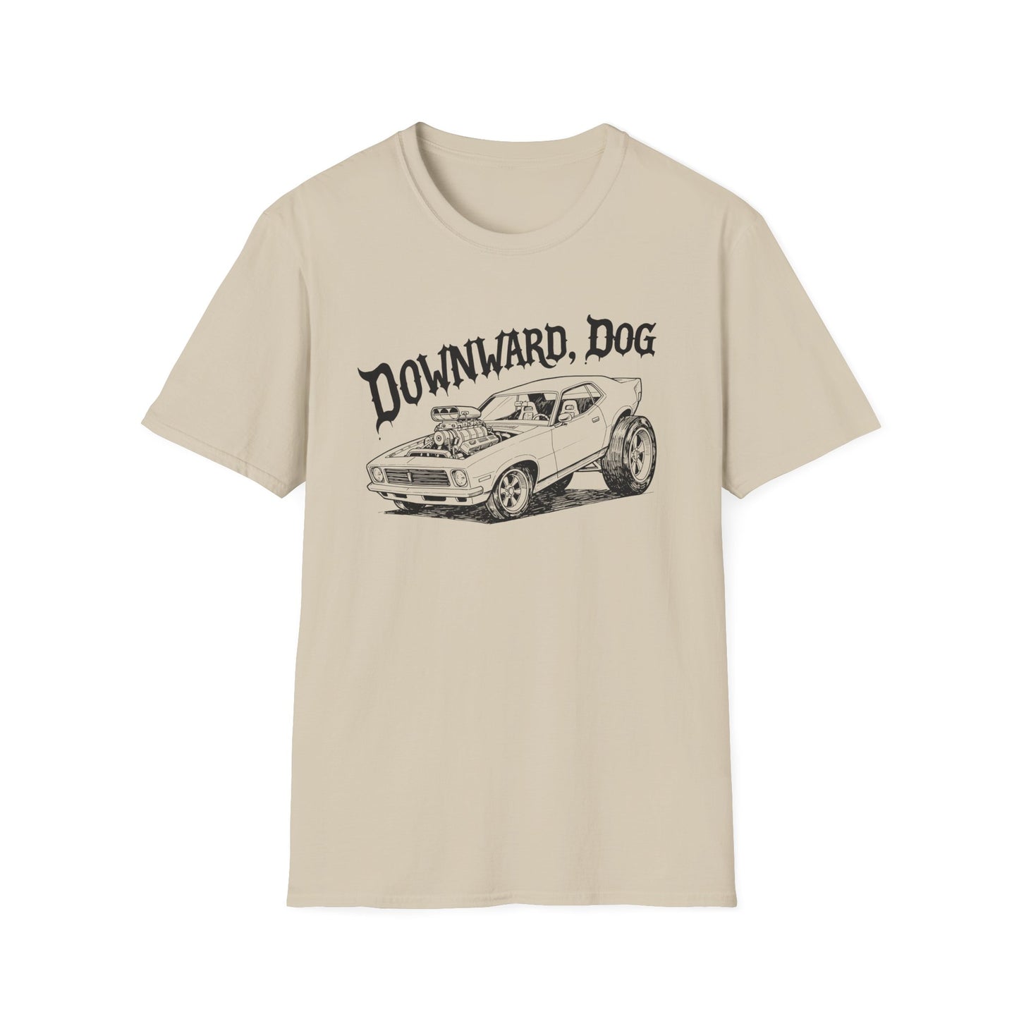 Downward, Dog - Car - T Shirt