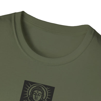 Buddha Astronaut Block Print - T-Shirt