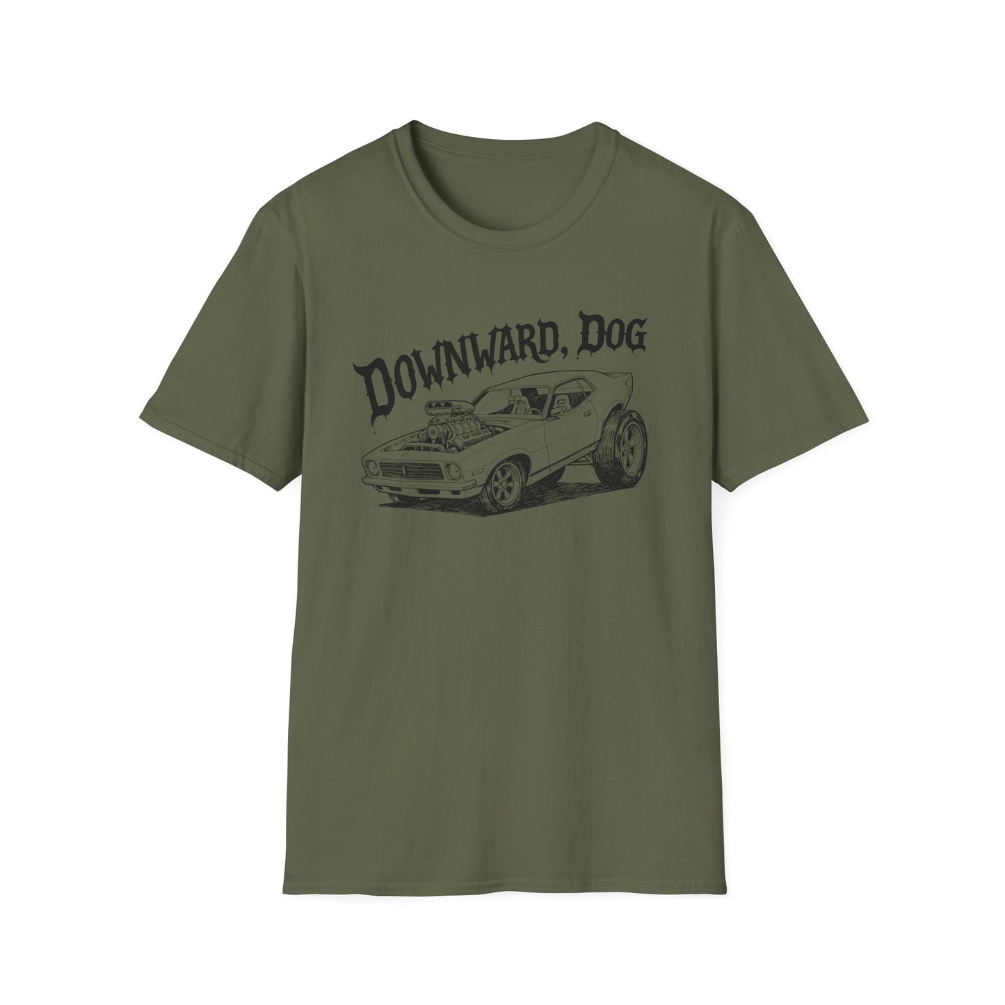 Downward, Dog - Car - T Shirt